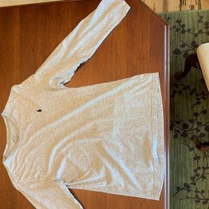 Grey Blue Polo Longsleeve Youth Large